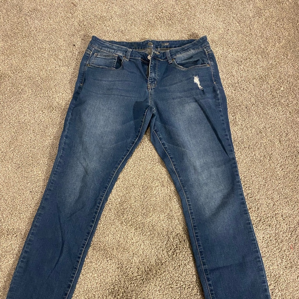 blue jeans skinny